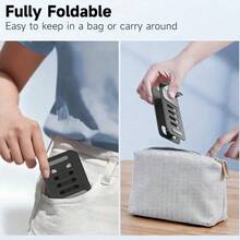 手机支架，可调节角度折叠式手机支架，带防滑底座，兼容所有手机，塑料桌面支架，免提观看，手机支架，平板电脑支架，手机配件，电子配件，坚固的结构，适合女性收纳整理器，旅行必需品，返校宿舍收纳秋季装饰 - 彩色 - 查看 5