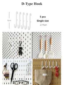 Najlepiej sprzedający się artykuł do domu, Basic Living 1 szt. montowany na ścianie i bez wiercenia plastikowa tablica perforowana, zestaw akcesoriów o wielu kombinacjach, uniwersalna tablica perforowana do przechowywania z różnymi pudełkami do przechowywania i metalowymi haczykami, odpowiednia do warsztatu garażowego/organizacji i przechowywania w kuchni domowej/biurze/pokoju rzemieślniczym/łazience (28*28 cm)