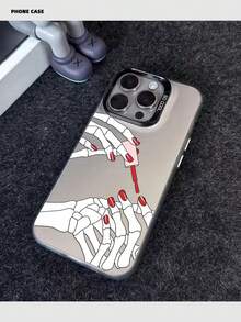 Creative Nail Art Design Phone Case, Matte Anti-Drop Camera Protection Phone Cover, Compatible With IPhone 11, 12, 13, 14, 15, 16 Pro Max, X, XS, XR, 16E, 15 Plus, Galaxy A03, A05, A05S, A12, A14, A15, A32 4G/5G, A35, A52/A52s 5G, OPPO A16, A17, A36, A57 4G, A58 4G, A60, A78 4G, A94, A95, Realme C21Y, C30, C35, C53, C67 4G, Vivo Y02, Y02s, Y03, Y18 4G, Y17s, Y20, Y21 - Multicolor - View 1