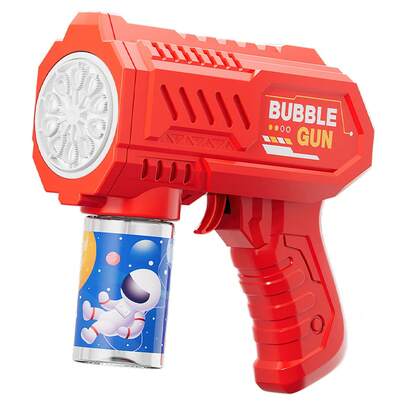 Máquina de hacer burbujas automática de mano para niños, para uso en exteriores, disponible en tres colores, regalo para niños y niñas (Solución de burbujas y batería no incluidas)