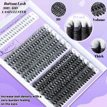 QUAFFLY Lash Kit With Lower Lashes, Volumizing, Lengthening, Cluster Lash Extensions 5-18MM 30D+40D Individual Lash Kit With Lash Bond And Seal, Lash Remover, Tweezers - White - View 5