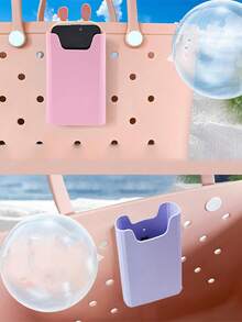 手机壳钱包支架插入配件兼容 S 软橡胶配件用于装饰配件插入用于存储手机壳钥匙口红太阳镜钱包 EVA 洞穴包储物袋沙滩包储物袋游泳沙滩包储物袋柔软防水耐磨易于清洁可重复使用橡胶袋橡胶手提袋别针学校用品教师礼物返校教师配件沙滩配件橡胶沙滩包 - 彩色 - 查看 6