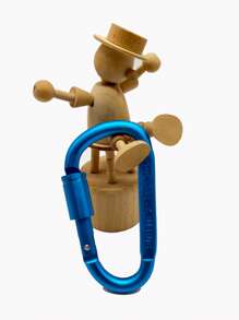 1 件高品质加厚 8CM 可锁 D 型环登山扣螺丝螺母夹，彩色铝合金 D 型扣