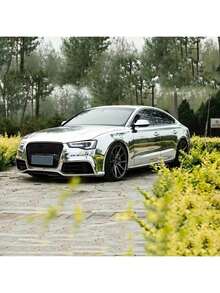 1pc Car PVC Mirror Chrome Vinyl Wrap Film, Air Release Technology - Stretchable High Gloss Chrome Reflective Surface, For Car Wrapping Or Custom Detailing Chrome Mirror Car Wrap Film - one-size - View 9