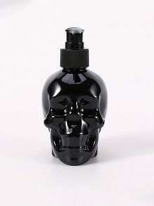 1 pieza Dispensador de jabón con forma de calavera creativa de Halloween, botella de plástico PET para rellenar champú, dispensador de gel de ducha, botella para rellenar detergente, dispensador de plástico con bomba, decoración para el baño del hogar, almacenamiento de líquidos, decoración del hogar creativa