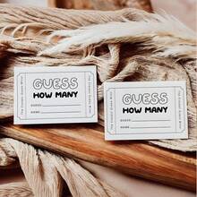 50 بطاقة، ألعاب حفلة الحمام للعروس، ألعاب حفلة استقبال المولود، بسيطة