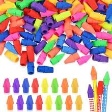 150er Pack bunte Bleistift-Radiergummis, Radiergummi-Kappen für Bleistifte, Schulmaterial, geeignet als Radiergummis für Lehrer