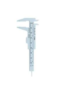 Calibre de plástico portátil de 80 mm para medir cejas, calibrador Vernier para tatuaje, microblading y herramientas de medición de maquillaje permanente - Multicolor - Ver 10