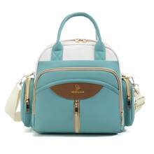 1 件全新优质尼龙妈咪包，大容量尿布包，配有独立奶瓶架、纸巾袋、行李带，时尚便捷，适合带宝宝旅行 - 彩色 - 查看 3