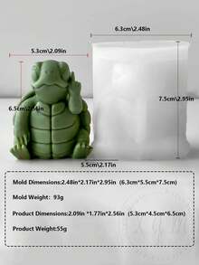 Khuôn nến thơm hình bò, rùa, chó con, ếch tiêu thụ xuyên biên giới, Khuôn nến trang trí thủ công bằng thạch cao hình động vật ba chiều tự làm, Khuôn nến silicon hình động vật có thể tái sử dụng, Dùng để trang trí tại nhà | Dễ tháo khuôn, Khuôn silicon, Dùng làm móc khóa, mặt dây chuyền và các dự án trang trí nhà cửa, Khuôn silicon thủ công, Đồ thủ công trang trí, Thiết kế động vật dễ thương - trắng - Xem 7