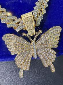Pendentif papillon classique simple de style hip hop, chaîne cubaine de cheville, bijou personnalisé pour la Saint-Valentin, cadeau pour hommes et femmes, mère, fête des mères