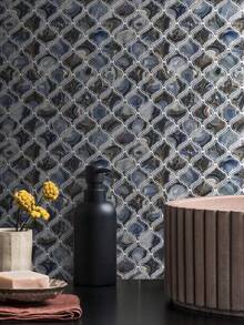 2/10片装阿拉伯风格自粘瓷砖壁纸，12英寸x12英寸，适用于厨房、墙面（加厚设计，仿玛瑙），壁纸，墙贴，墙面装饰，房间装饰，卧室装饰，厨房装饰，家居装饰 - 彩色 - 查看 2