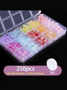 三层串珠手链 DIY 珠宝制作套件，彩色珠子适用于手链、项链、耳环 DIY 工艺品，包含珠宝盒 - 彩色 - 查看 9