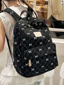 女士格子背包，经典又时尚