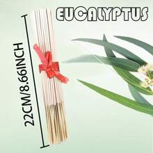 30/100pcs/Pack Incense Sticks - Eucalyptus, Lavender, Sandalwood, Jasmine, Sage, Rose, Milk, Dragon's Blood - Natural Wooden Bamboo Sticks, Suitable For Aromatherapy, Yoga, Meditation, Home And Office Fragrance