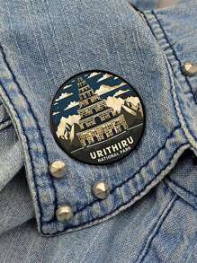 1 件乌里西鲁国家公园印花别针定制可爱胸针衬衫翻领教师手提包背包徽章卡通礼物胸针女士秋冬配饰，适合青少年、青年、男士、休闲、户外、运动、度假、毕业礼物、生日、日常穿着