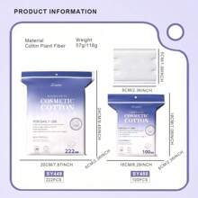 1 Pack Of Disposable Soft Facial Cleansing Cotton 100PCS/Pack 222PCS/Pack