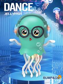 Crawling Electric Dancing Jellyfish Toy, Jellyfish Tummy Time Toy With Led & Music, Automatic Obstacle Sensor Smart Tentacle Explorer,Christmas Stocking Stuffers For Kids(Colours And Details Are Random) - Multicolor - View 13