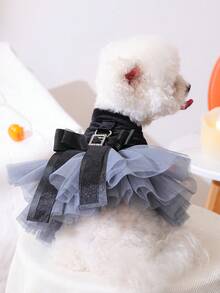 1 Stück Haustierkleidung, Hunde-/Katzenkleidung, fröhliches Welpen Lässig Fashion süßes, bequemes Kostüm, Minihund Welpen Hochzeitskleid