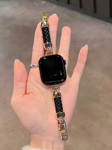New Synthetic Leather Bracelet Watch Band Compatible With 38/40/41/42/44/45/46/49mm Bands For Series Ultra/SE/10/9/8/7/6/5/4/3/2/1