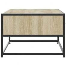 Couchtisch Sonoma-Eiche 100x50x35 cm Holzwerkstoff und Metall - Braun - Übersicht 5