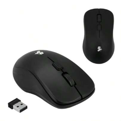 Mouse Sem Fio Office 5+ Preto Alta Qualidade 015-0080 Preto