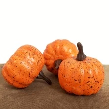 10pcs Random Color Mini Realistic Pumpkin Decor - Suitable For Thanksgiving, Halloween Or Autumn Celebrations - Multicolor - View 5