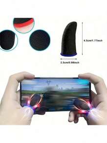 10 pièces/20 pièces Manches de doigt de jeu respirantes anti-transpiration, confortables et précises, améliorent l'expérience de jeu, élastiques/résistantes aux odeurs/bonne conductivité