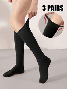 1/2/3 pary aksamitnych skarpet damskich, jednokolorowe, do połowy łydki, skarpetki na łydki, ocieplacze na nogi, skarpetki za kostkę, długie skarpetki, podkolanówki, odpowiednie na jesień i zimę, Y2K, przytulne - Wielokolorowe - Zobacz 16