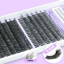 QUAFFLY Lash Kit With Lower Lashes, Volumizing, Lengthening, Cluster Lash Extensions 5-18MM 30D+40D Individual Lash Kit With Lash Bond And Seal, Lash Remover, Tweezers - White - View 4