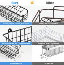 Spice Rack Organizer Wall Mount, Spice Organization Storage Shelf For Cabinet Door,  Wall Spice Rack Saving Space For Kitchen - Gói Bạc-4 - Xem 7