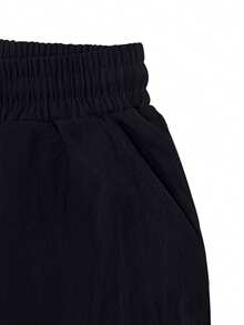 Men Linen Loose Casual Wide Leg Pants With Multiple Pockets, Breathable And Lightweight, Suitable For All Seasons, Fall - Black - View 5