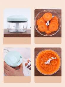 1 件装手动压蒜器、蒜泥器、蒜压碎器、蒜切碎器、蒜研磨器，适合家用 - 彩色 - 查看 4