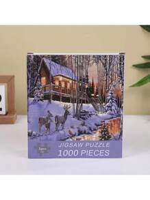 1000 Piece Chinese Traditional Architecture Puzzle - Large Size 50.04x70.1 Cm, High Quality Thick And Durable Paper Pieces, Intermediate Skill Level, Portable Rectangular Art Decor, Frameless, Ideal For DIY Enthusiasts, Great Gift For Birthday, Christmas, Halloween, Thanksgiving