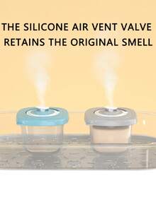 1/4pcs Baby Food Storage Containers, Portable Snack Boxes, Microwave & Refrigerator , Airtight Seal