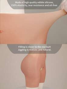 变装硅胶开裆塑身裤 - 逼真提臀，跨性别必备硅胶丰臀裤 - 开裆弹力设计，专为变装者打造的硅胶开裆弹力裤，逼真肌肤纹理，丰臀塑形，变装者必备。 - 杏色 - 查看 8