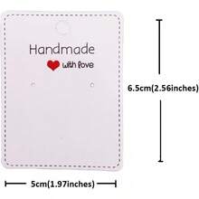 Femtindo 150 Pack Earring Cards For Jewelry Packaging DIY Earrings Holder Display Card With Bag For Studs Selling (White(Earring Card), 5x6.5cm) - Brown(Earring Card) - View 5