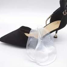 2 Pcs Transparent Silicone Forefoot Pads, Arch Support Sole Inserts, Non-Slip Shock Absorbing Soft Half Pad For Men Women Casual Shoes Heels - Clear - View 8