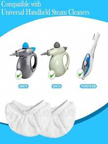 3 Piecesuniversal Steam Mop Pad, A Reusable Steam Mop Pad For Handheld Steam Cleaners - White - View 8