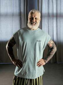 Oversized Tank Top 100% Cotton 30.1 Combed With 17 Colors Available From P To G6 - Baby Blue - View 1