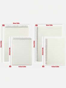 1 件螺旋笔记本、A5/B5 横格日记本、学校用笔记本、大学横格书写垫、学校用品、办公用品、返校用品、大学生学校必需品、教师美学日记本、用于记笔记、日常计划和日记的极简主义书写笔记本。 - 彩色 - 查看 2