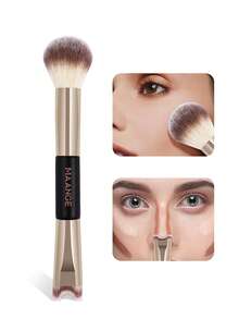 MAANGE 1/2 件套专业化妆刷套装，便携可重复使用，包含粉底刷、腮红刷、遮瑕刷、修容刷、鼻影刷、细节刷，适合日常面部化妆，可用于粉底、遮瑕、腮红、修容、散粉等，赠品 - 黑金色 - 查看 5