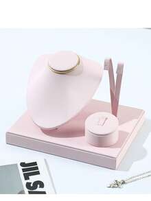 1pc PU Leather Jewelry Display Stand, Compartmentalized Storage For Necklaces, Earrings, Rings, Bracelets, Minimalist Jewelry Organizer Tray With Multiple Compartments And Ring & Earring Display Stations, Countertop Retail Showcase For Home, Boutique, Market Stalls, Professional Visual Merchandising, Travel-Friendly Portable Jewelry Case, Gift-Ready Presentation For Christmas, Cyber Monday, Holiday Parties, Wedding Favors, Anniversary, Everyday Dressing, Space-Saving Design, Room Decor - Brushed Jewelry Stand - View 12