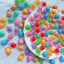 100 piezas de mini animales de resina que brillan en la oscuridad en colores surtidos, sin necesidad de alimentación, adecuados para jardín, fiesta, paisaje en miniatura, acuario, decoración de casa de muñecas