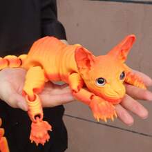 1 件 50 厘米/19.69 英寸超大 3D 猫雕像，适用于花园和卧室，完美的生日礼物，多色系列，派对装饰，节日礼物，巨型猫爱好者礼物 - 彩色 - 查看 48