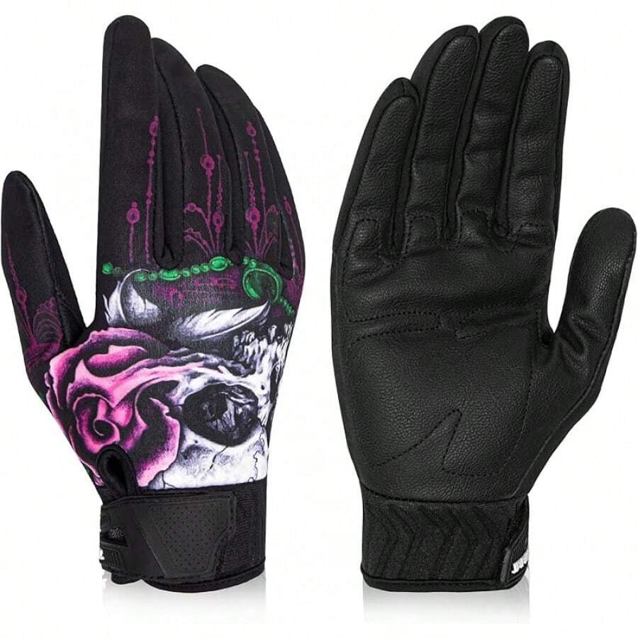 RIGWARL - Guantes de Invierno para Hombres y Mujeres - Rosa (Esqueleto rosa) - Ver 1