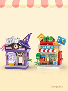 LOZ New Building Blocks Magic House, Restaurant Street Scene Series, Building Blocks House Model, Assembly Building Blocks Toy, Tabletop Decor, Best Holiday/Christmas/Birthday Gift For Boys And Girls - Multicolor - View 13