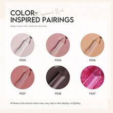 Nail Polish Set: Nude Pink Air Dry Regular Nail Polish Pack 0.25oz Glitter Toenail Polish Kit Gift For WomenDEVO - NudeMuse - Xem 7