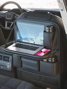 耐用仿皮汽车座椅靠背储物盒 - 多功能、耐用的储物盒，配有笔记本电脑隔层、杯架等，适用于 SUV 和轿车，是送给驾驶员的完美礼物，必备的汽车储物整理器 - 彩色 - 查看 12