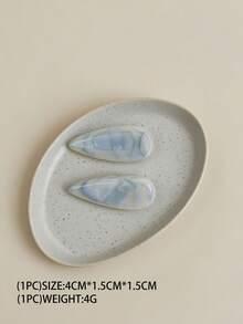 2 件/套高端新款法式复古醋酸纤维片发夹、发饰、头饰配件、椭圆形几何发夹、时尚百搭的发夹，适合日常旅行、聚会、海滩派对以及夏季、秋季和返校季节佩戴假日必备秋季发饰优雅